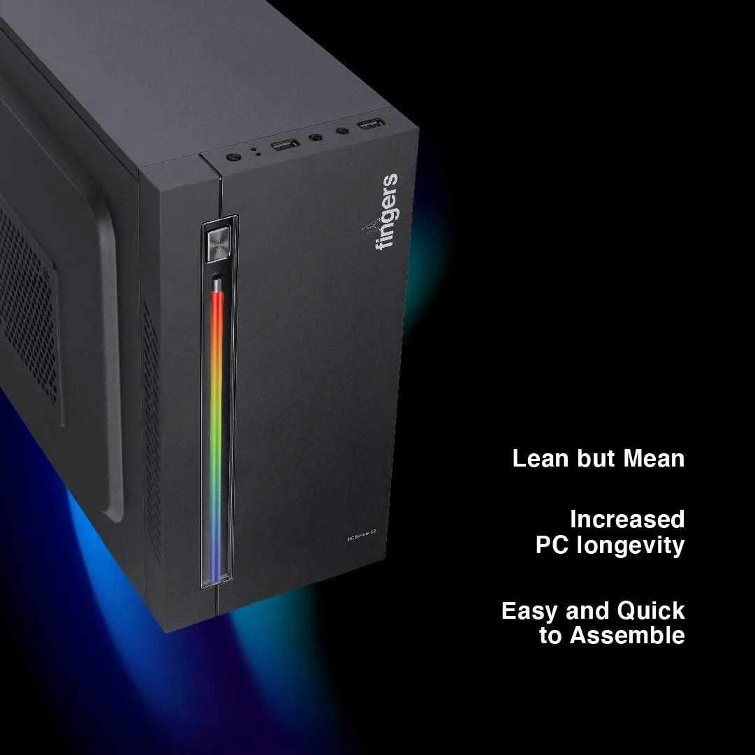 Fingers Gaming Cabinet Flow C2 RGB Black view 3